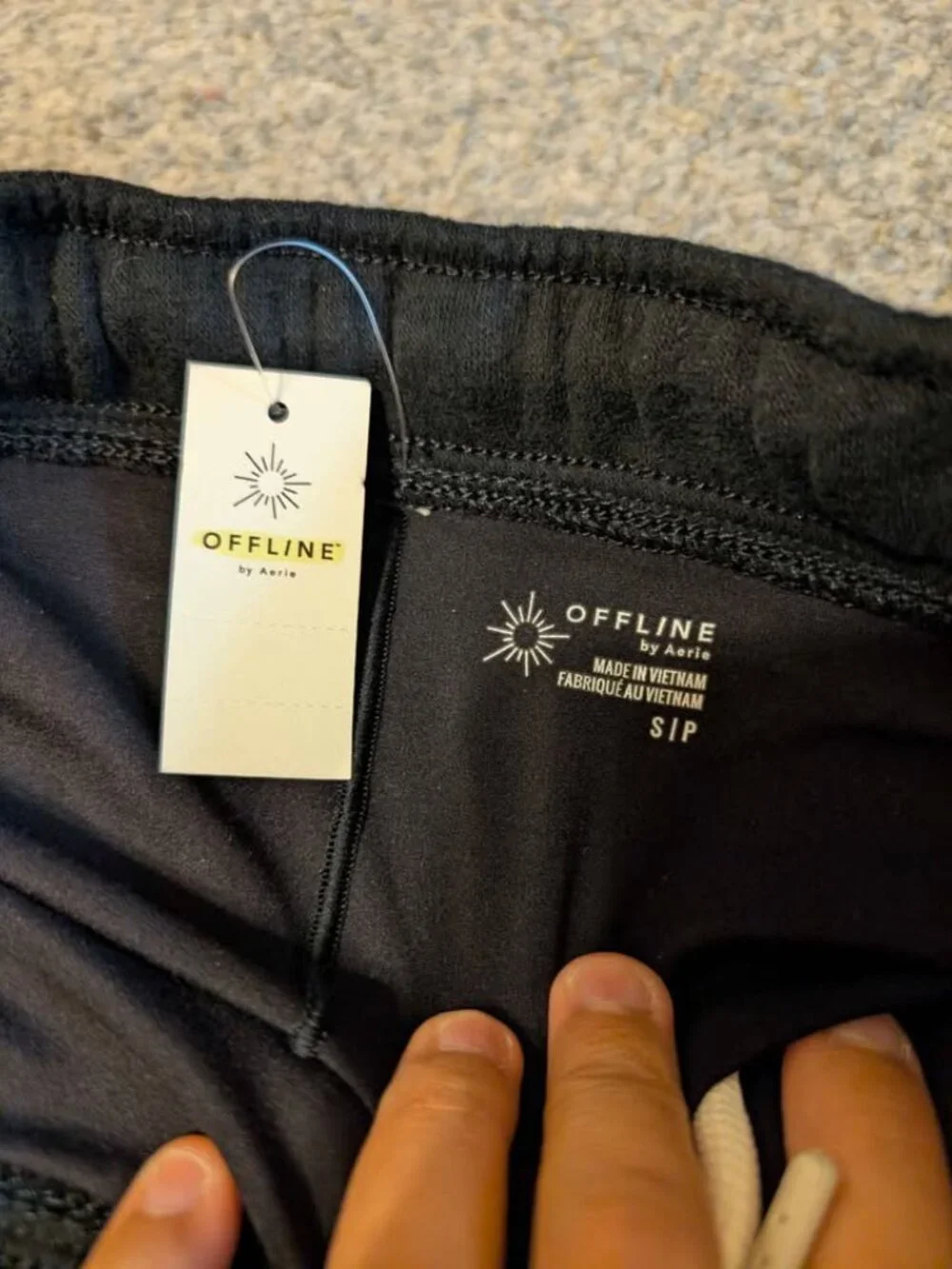 Aerie sweatshirt skirt size small black color